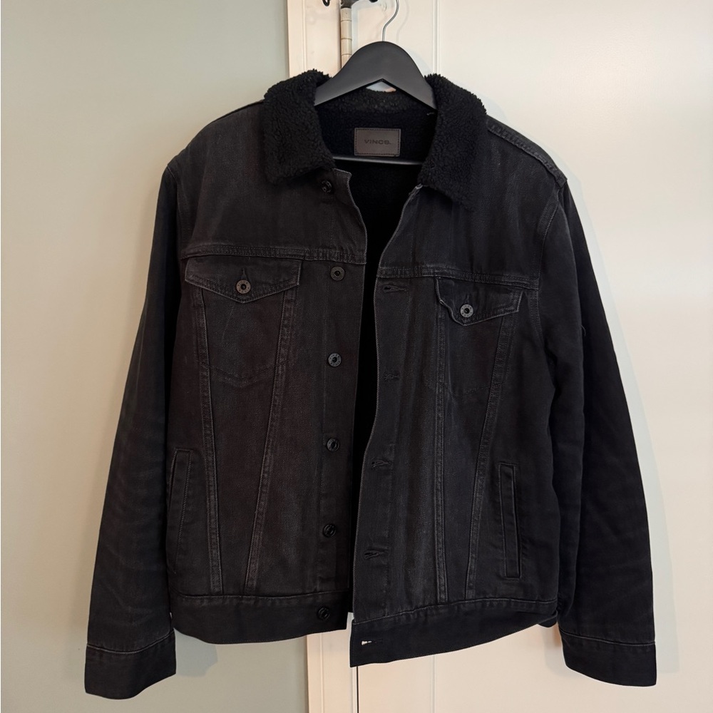 Vince Black Denim Jacket